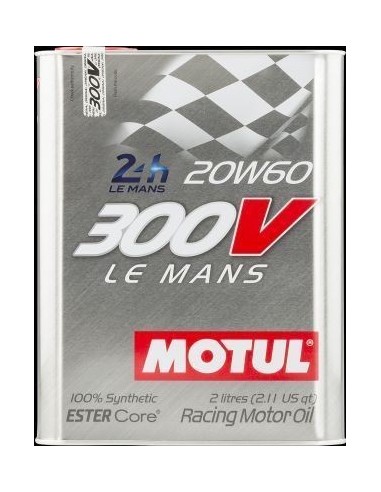 aceite de motor motul 300v le mans 20w60 104245 competicion 2l