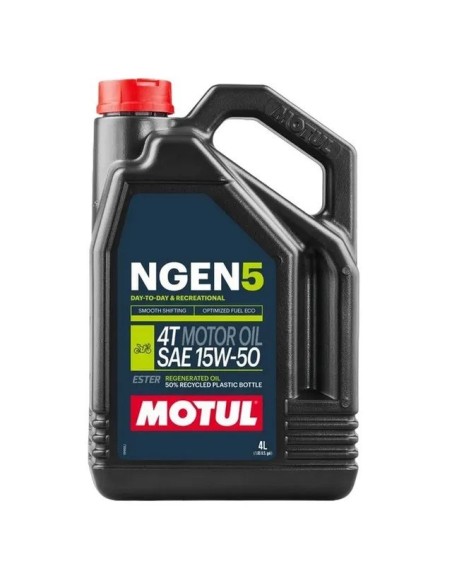 aceite para moto 4t motul ngen 5 111834 sae 15w 50 4 l