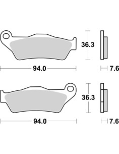 pastillas de freno moto brembo genuinas 07001 2