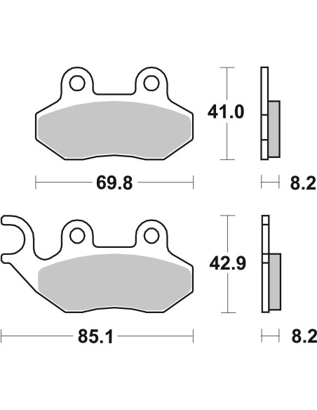 pastillas de freno moto brembo genuinas 07005