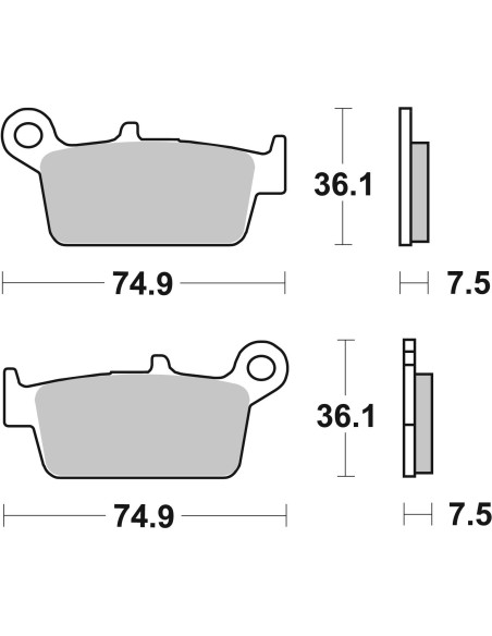 pastillas de freno moto brembo genuinas 07010