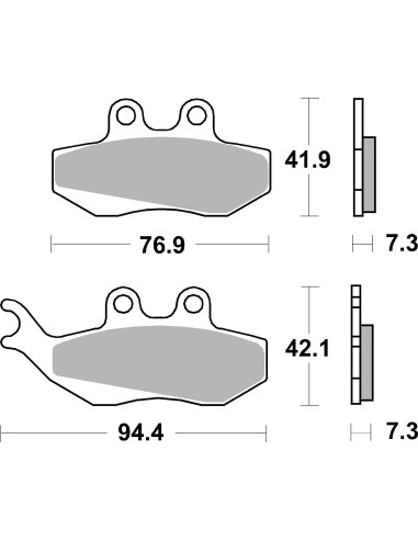 pastillas de freno moto brembo genuinas 07012
