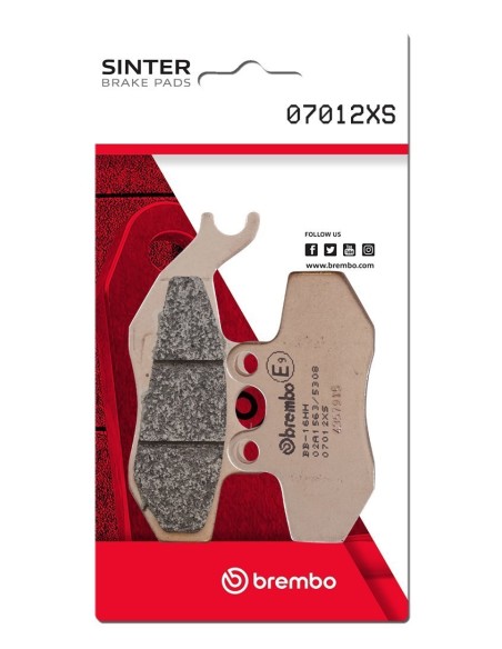 pastillas de freno moto brembo sinterizadas 07012xs