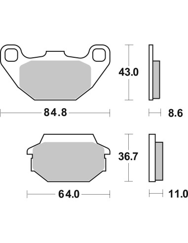 pastillas de freno moto brembo genuinas 07022