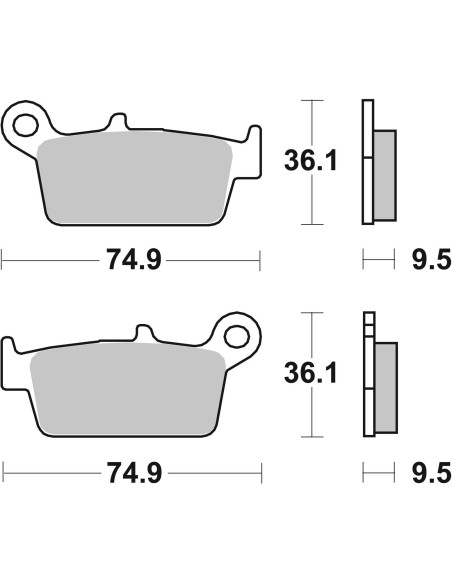 pastillas de freno moto brembo genuinas 07028