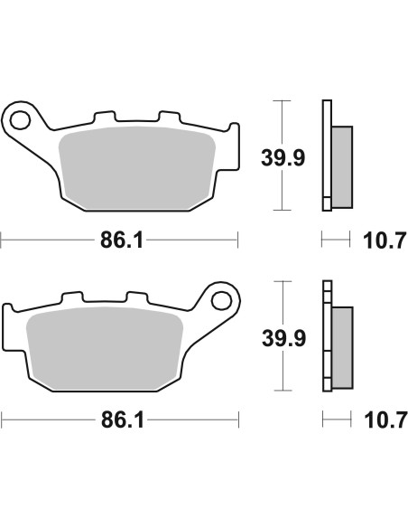 pastillas de freno moto brembo sinterizadas 07029xs