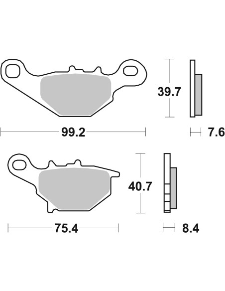 pastillas de freno moto brembo genuinas 07036