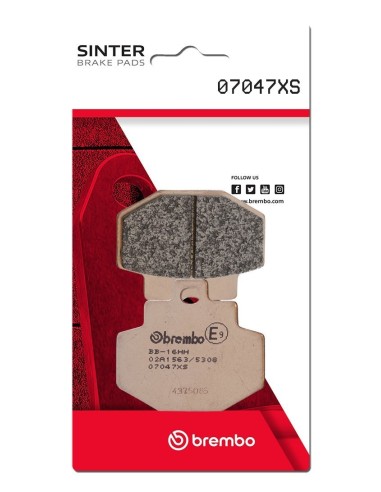 pastillas de freno moto brembo sinterizadas 07047xs
