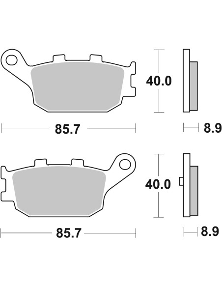 pastillas de freno moto brembo sinterizadas 07053xs