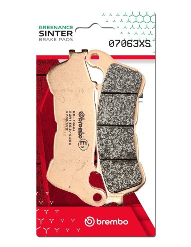 pastillas de freno moto brembo sinterizadas 07063xs