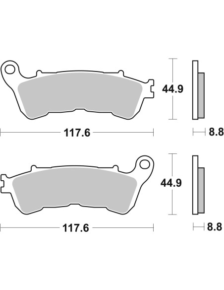 pastillas de freno moto brembo sinterizadas 07063xs