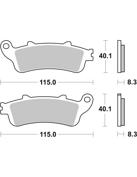 pastillas de freno moto brembo sinterizadas 07072xs