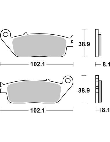 pastillas de freno moto brembo sinterizadas 07074xs