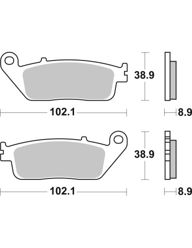 pastillas de freno moto brembo sinterizadas 07075xs