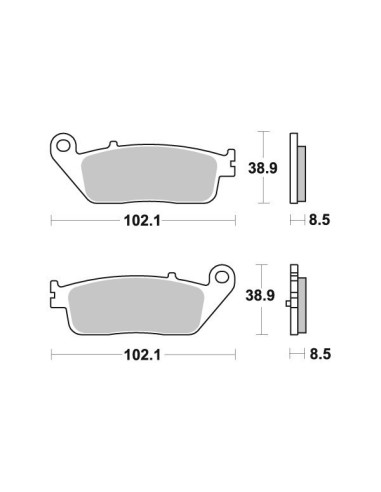 pastillas de freno moto brembo genuinas 07098