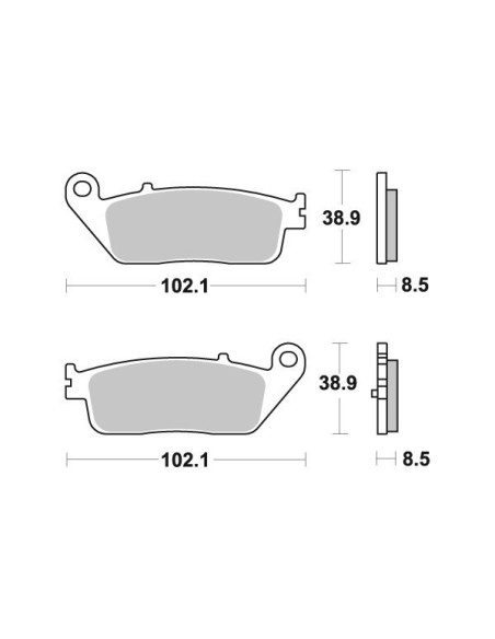 pastillas de freno moto brembo genuinas 07098
