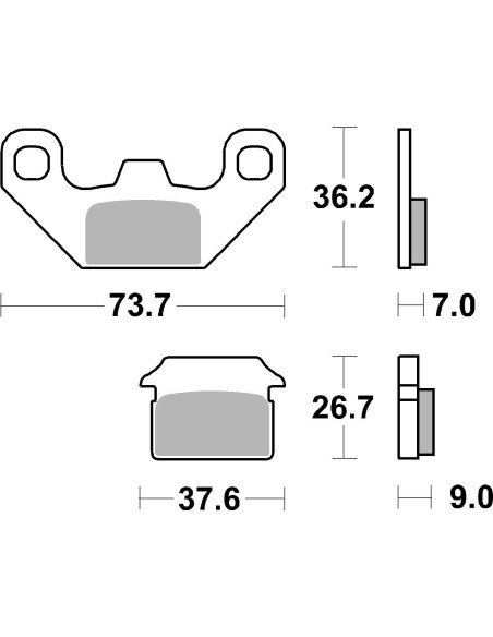 pastillas de freno moto brembo genuinas 07099