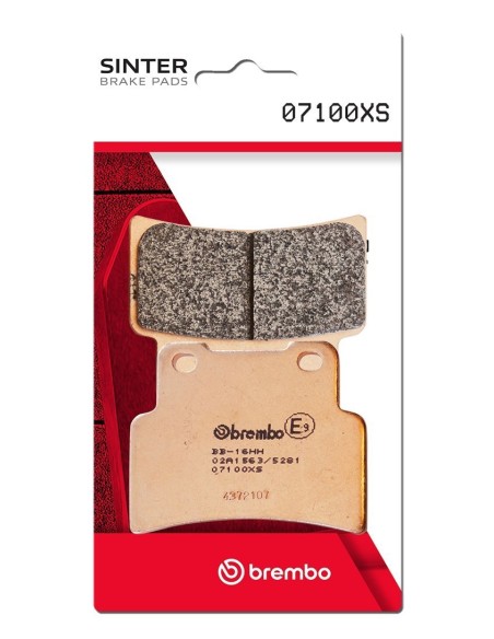 pastillas de freno moto brembo sinterizadas 07100xs