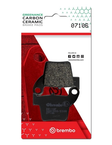 pastillas de freno moto brembo genuinas 07106