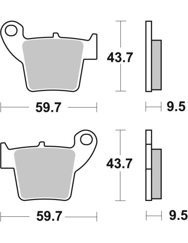pastillas de freno moto brembo genuinas 07106