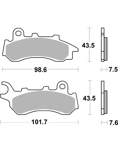 pastillas de freno moto brembo genuinas 07118