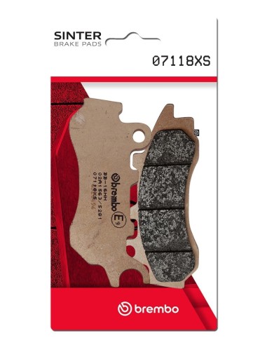 pastillas de freno moto brembo sinterizadas 07118xs