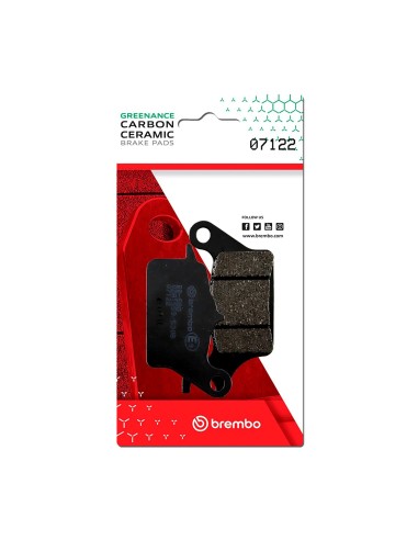 pastillas de freno moto brembo 07122 delanteras carbono ceramico