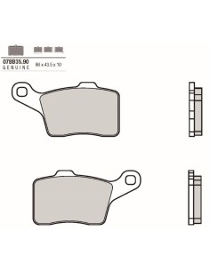 pastillas de freno brembo 07bb3590 sinterizadas para lynx y ski doo delanteras