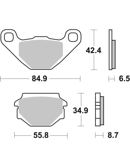 pastillas de freno moto brembo 07gr0416 tipo cc carbono ceramico
