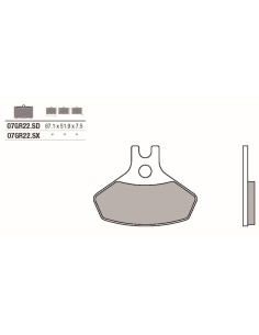 pastillas de freno moto brembo sinterizadas 07gr22sx
