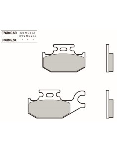 pastillas de freno moto brembo sinterizadas 07gr49sx