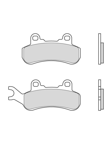 pastillas de freno moto brembo sinterizadas 07gr92sx