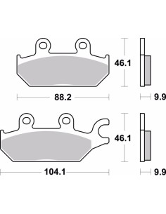 pastillas de freno moto brembo sinterizadas 07gr97sd 2