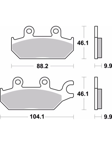 pastillas de freno moto brembo sinterizadas 07gr97sd