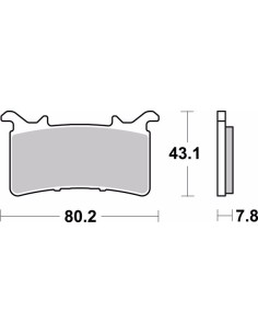 pastillas de freno moto brembo sinterizadas 07gr99sr 2