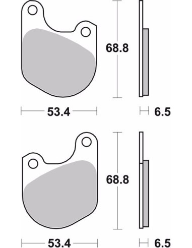 pastillas de freno moto brembo genuinas 07hd0202