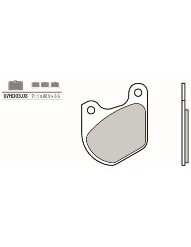 pastillas de freno moto brembo genuinas 07hd0303