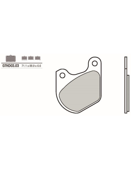 pastillas de freno moto brembo genuinas 07hd0303