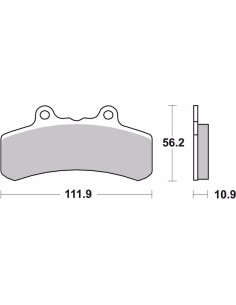 pastillas de freno moto brembo genuinas 07hd1109 2