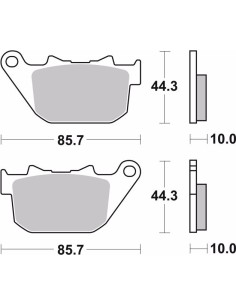 pastillas de freno moto brembo sinterizadas 07hd14sp 2