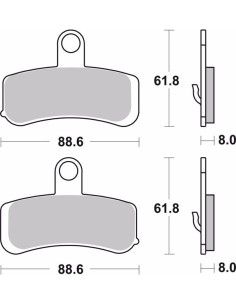 pastillas de freno moto brembo sinterizadas 07hd15sa 2