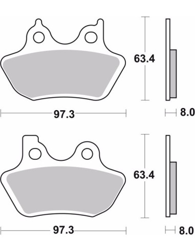 pastillas de freno moto brembo organicas 07hd16cc