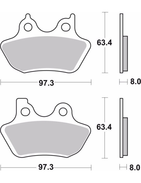 pastillas de freno moto brembo organicas 07hd16cc