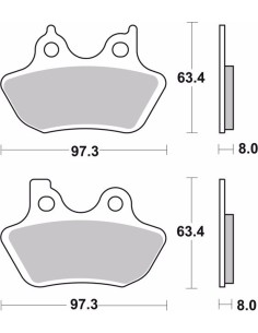 pastillas de freno moto brembo sinterizadas 07hd16sa 2