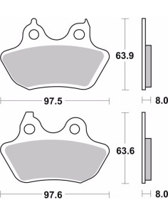 pastillas de freno moto brembo sinterizadas 07hd18sp 2