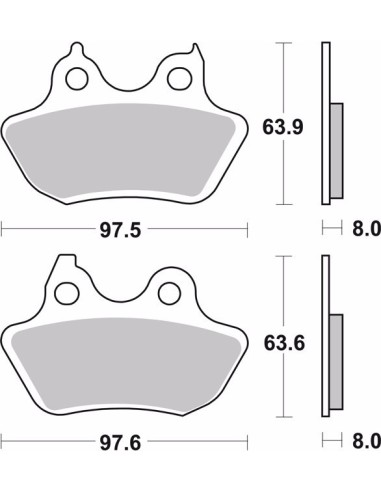 pastillas de freno moto brembo sinterizadas 07hd18sp