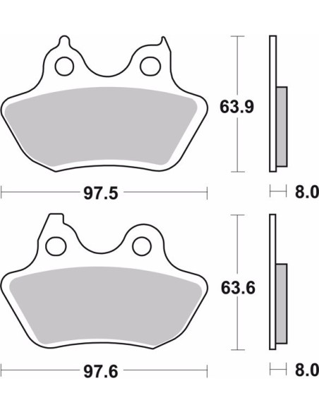 pastillas de freno moto brembo sinterizadas 07hd18sp
