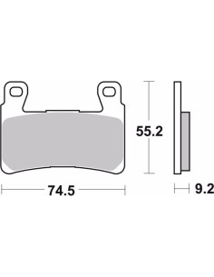 pastillas de freno moto brembo sinterizadas 07hd20sa 2