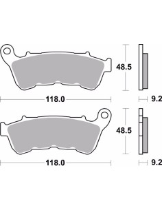 pastillas de freno moto brembo sinterizadas 07hd22sa 2