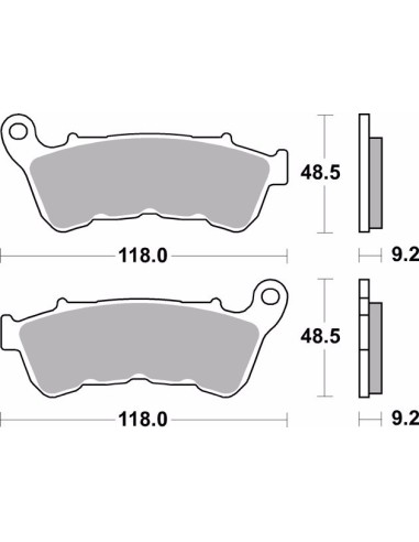 pastillas de freno moto brembo sinterizadas 07hd22sa
